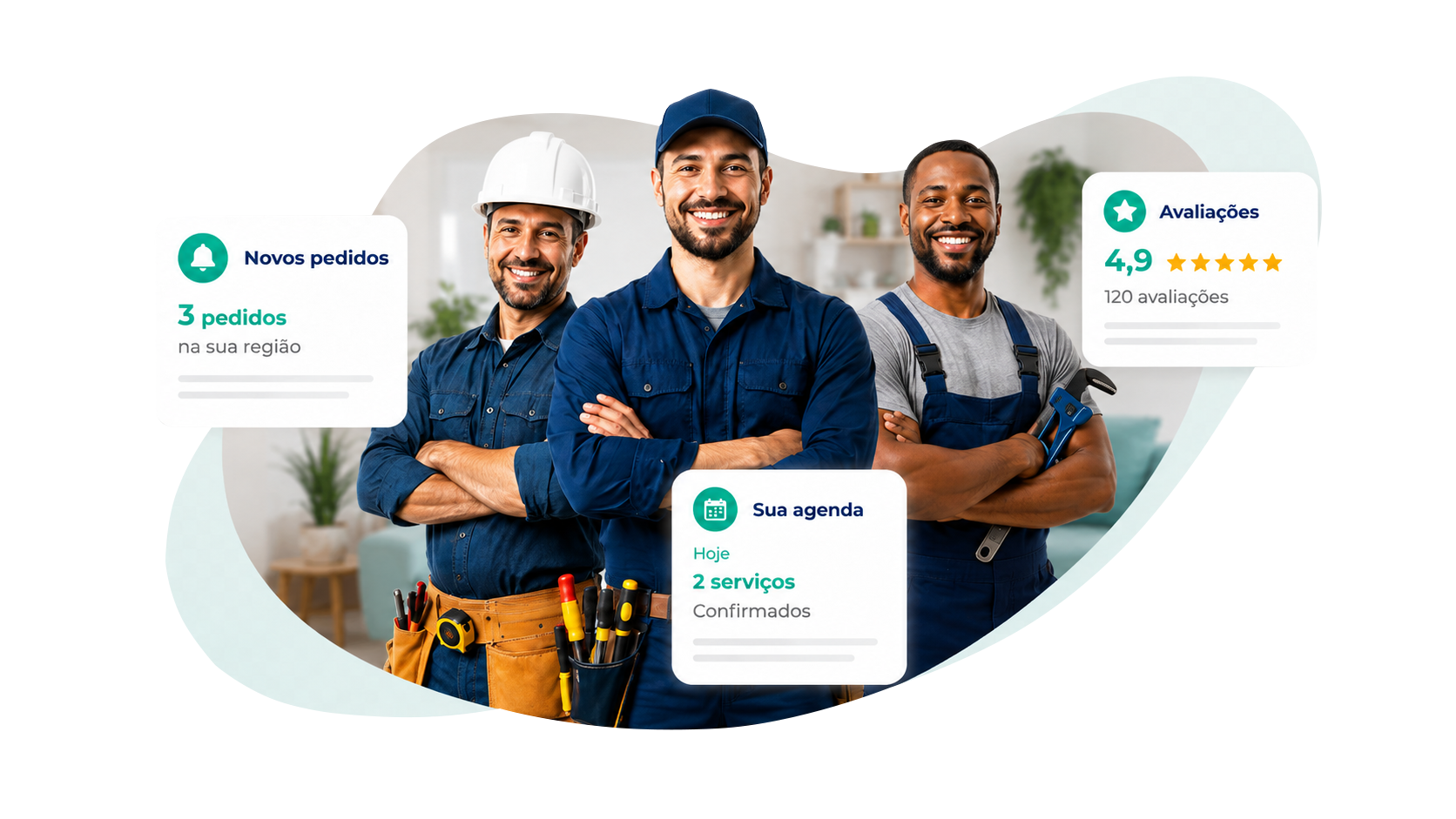 Cadastre-se como prestador na Aqui Resolve