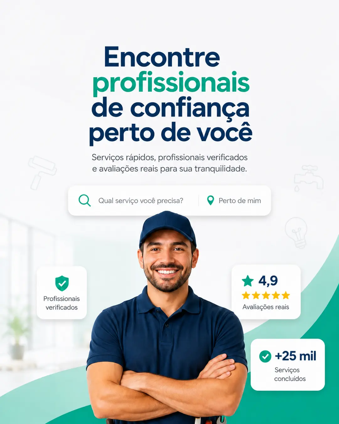 Profissional da Aqui Resolve